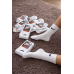 12 пар в упаковці, шкарпетки NIKE  білі+  чорні 41-44р.пар в упаковці
