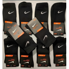 12 пар в упаковці, шкарпетки NIKE чорні 36-40
