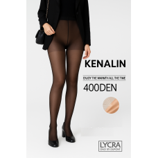 Колготки жіночі з імітацією шкіри ТМ “KENALIN“ 400 den двошовні розмір (54-60)