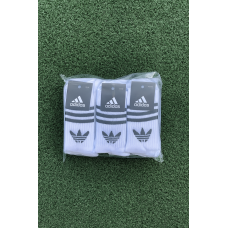 12 пар в упаковці, шкарпетки ADIDAS високі білі 36-41 р.