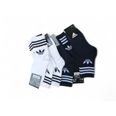 12 пар в упаковці, 6 пар чорні + 6 пар білі шкарпетки ADIDAS високі білі 36-41 грн.