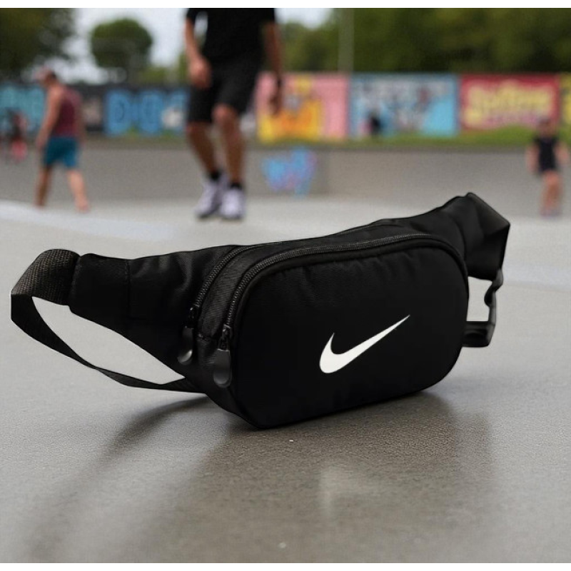 Сумка на пояс барсетка бананка Nike чорна