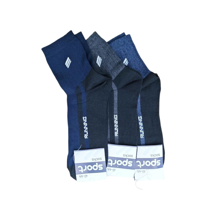 Шкарпетки упаковка 12 пар  SPORT SOCKS 41-44 3 кольори