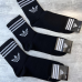 12 пар в упаковці, шкарпетки ADIDAS високі чорні 41-45р.