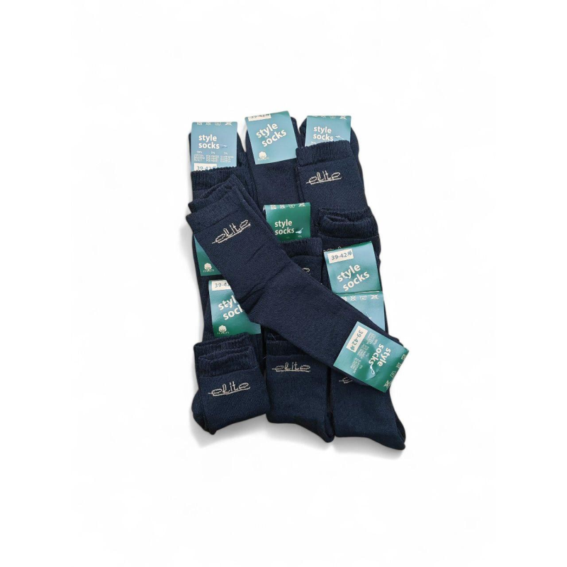 10 пар зимових шкарпеток ТМ “STYLE SOCKS“  махра чорні 39-42
