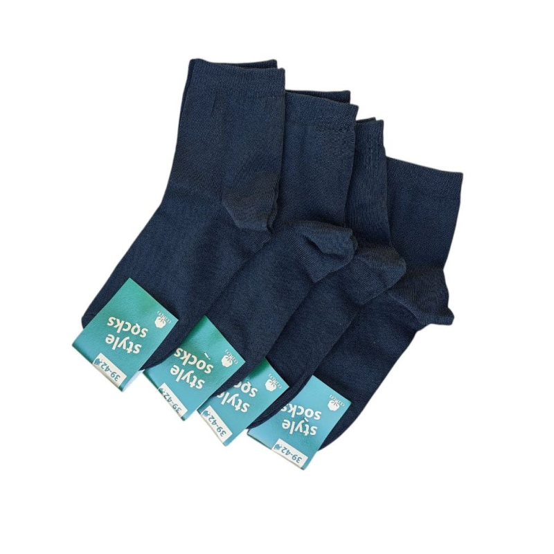 Шкарпетки 10 пар у наборі  ТМ “STYLE SOCKS  “ 90 % бавовна  чорні 39-42 розмір