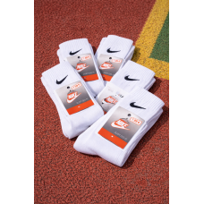 6 пар в упаковці, шкарпетки NIKE білі 41-44р