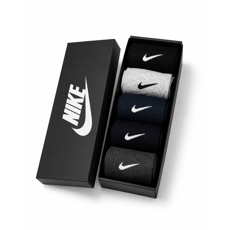 5 пар у коробці, подарунковий набір шкарпеток NIKE 4 кольори  41-45р.