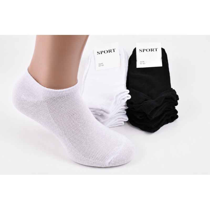 Упаковка коротких шкарпеток літо сітка  12 пар SPORT SOCKS 3 кольори (41-45) розмір