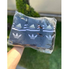 6 пар в упаковці, шкарпетки ADIDAS високі чорні 41-45р.