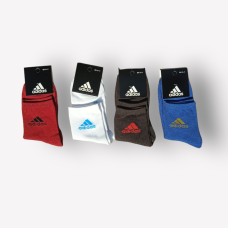 12 пар в упаковці, шкарпетки жіночі ADIDAS 4 кольори білі 36-41р.