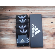5 пар у коробці, подарунковий набір високих шкарпеток ADIDAS 41-45р.