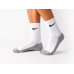 4 пари у коробці, подарунковий набір шкарпеток NIKE білі + сіра стопа 41-45р.
