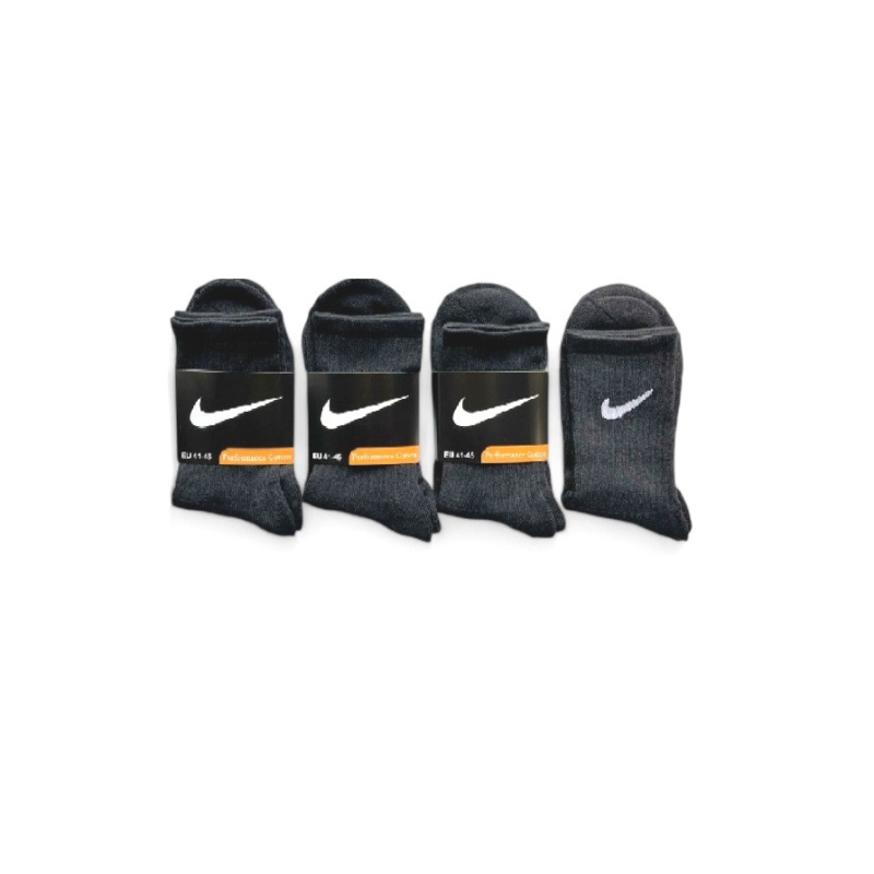 12 пар шкарпеток NIKE зимові махрові чорні 41-45р.