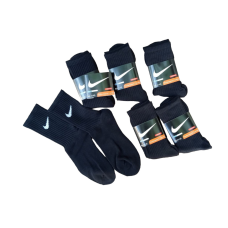 6 пар шкарпеток NIKE зимові махрові чорні 36-41р.