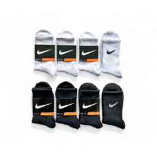 6 пар шкарпеток NIKE зимові махрові 3 пари білі + 3 пари чорні 41-45р.