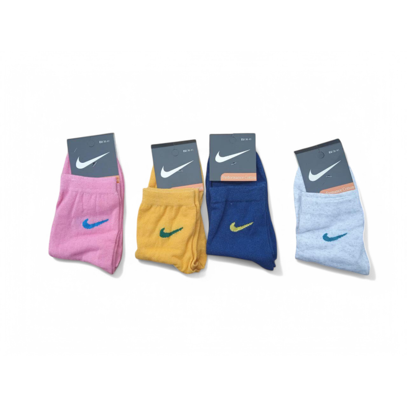12 пар в упаковці, жіночі шкарпетки NIKE 4 кольори 36-41р.