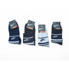 12 пар в упаковці шкарпетки середні 4 кольори NIKE 41-45 грн.