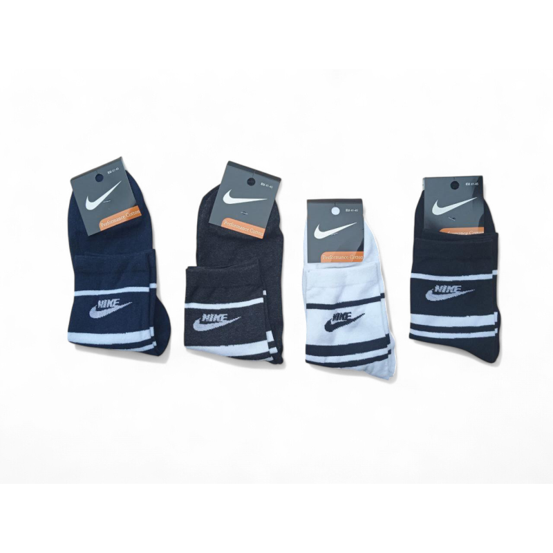 12 пар в упаковці шкарпетки середні 4 кольори NIKE 41-45 грн.