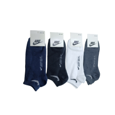 12 пар в упаковці, шкарпетки короткі 4 кольори NIKE 41-45р.