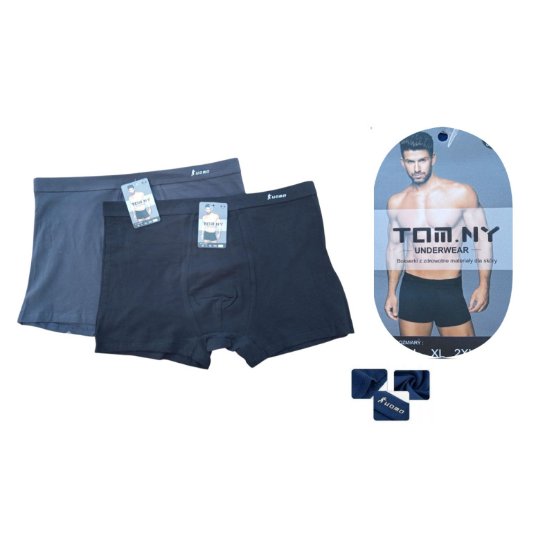 Труси чоловічі боксери ТМ “TOM.NY“ 2 шт. в наборі 3XL (185-195/ 100-110 кг)
