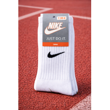 1 пара  шкарпетки NIKE високі білі 41-44 р.